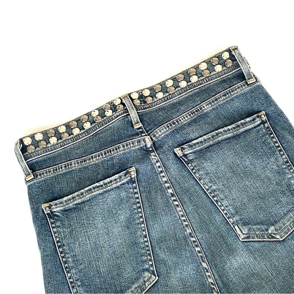 Agolde Roxanne High Rise Studded Skinny Jeans - Picture 6 of 9